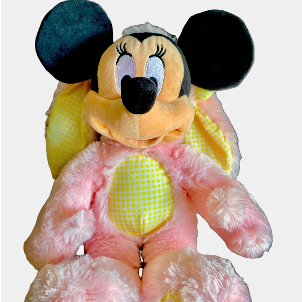 Official Disney Store Minnie Mouse Easter Bunny  18" Soft Plush Toy - Free Ship